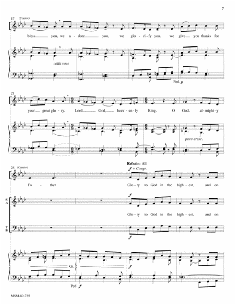 The New Century Mass: Glory to God 4-Part scores gallery preview page 4