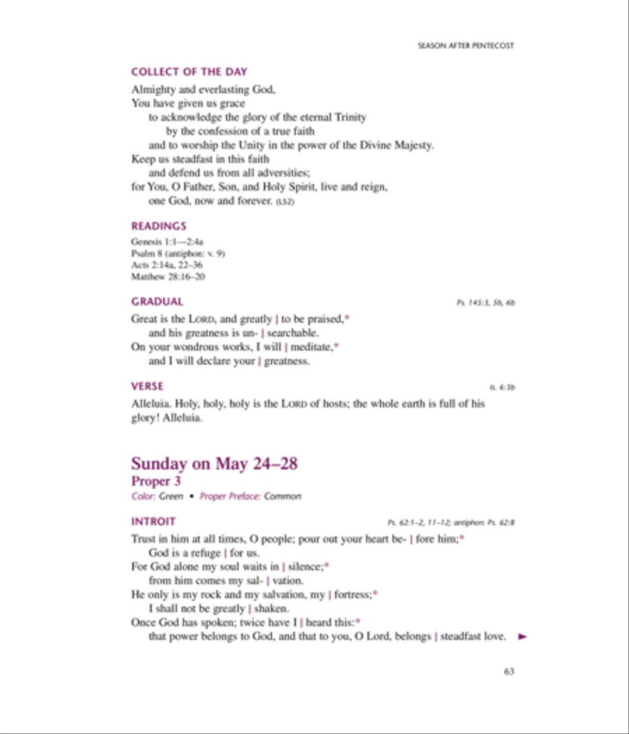 Lutheran Service Book: Propers of the Day Choir scores gallery preview page 9