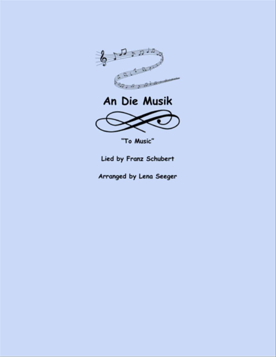 An die Musik An die Musik String Quartet scores gallery preview page 1