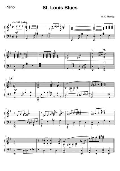 St. Louis Blues - English Horn and Piano image number null