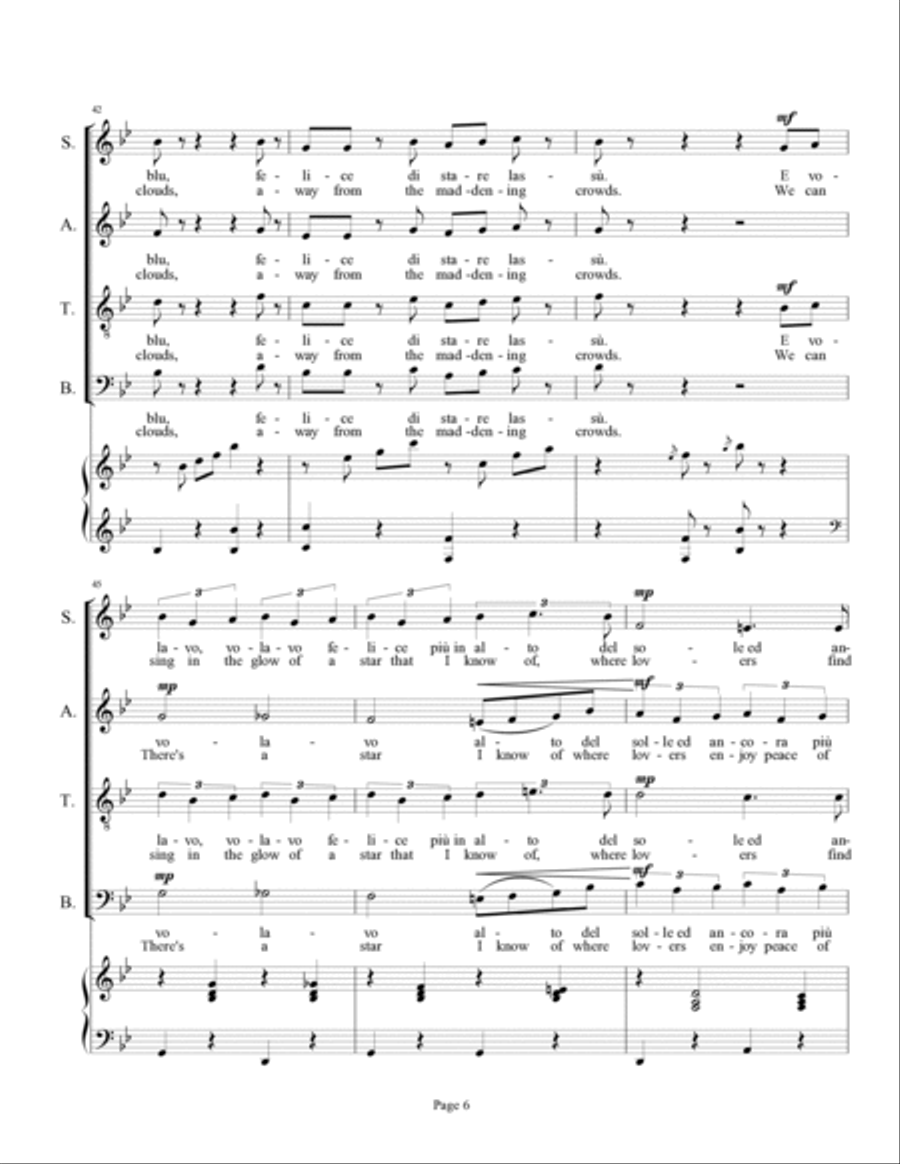 Volare 4-Part scores gallery preview page 6