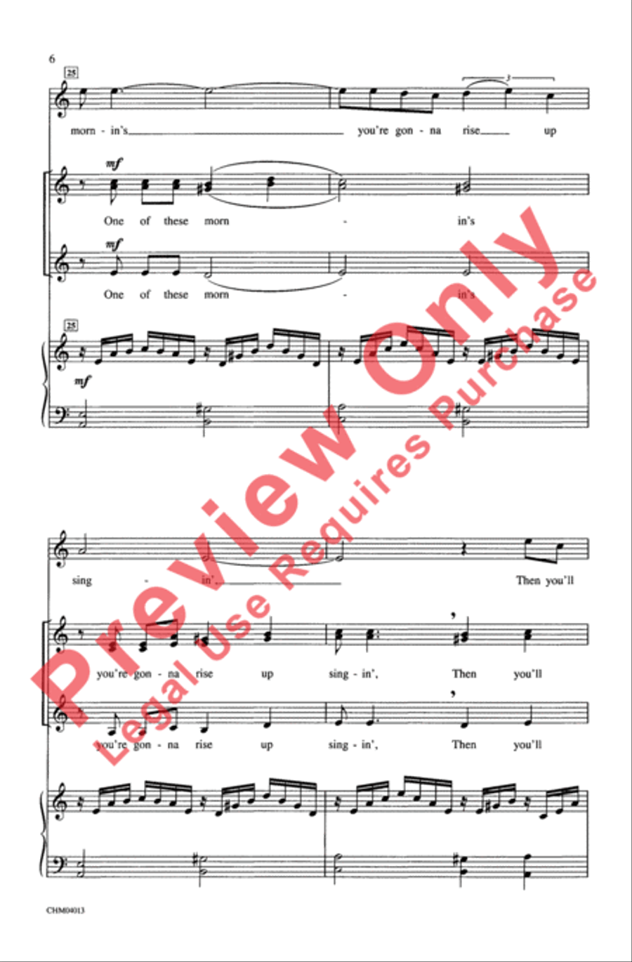 Summertime (from Porgy and Bess) Women's Choir scores gallery preview page 6