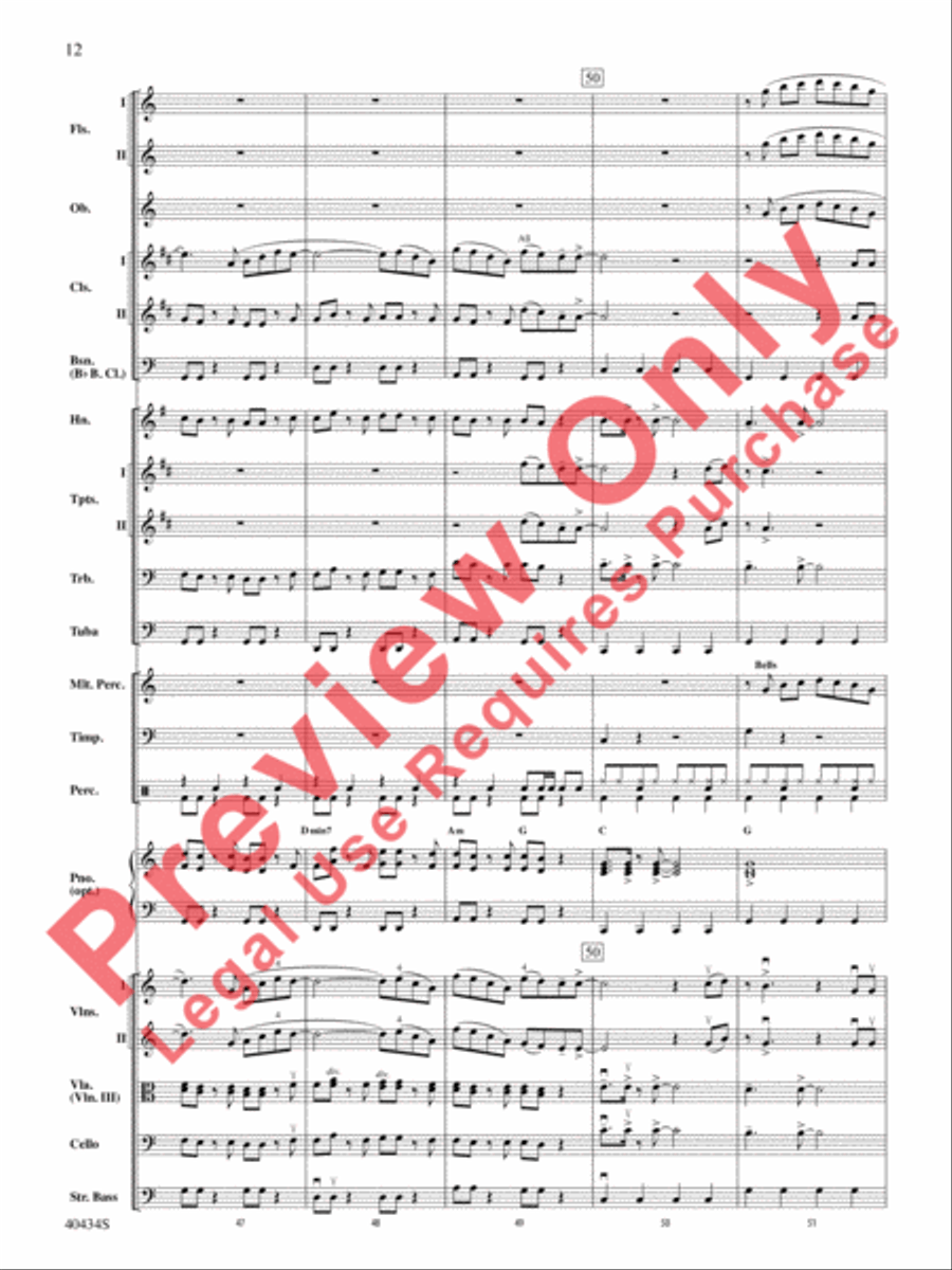 Last Friday Night (T.G.I.F.) / Edge of Glory Full Orchestra scores gallery preview page 13