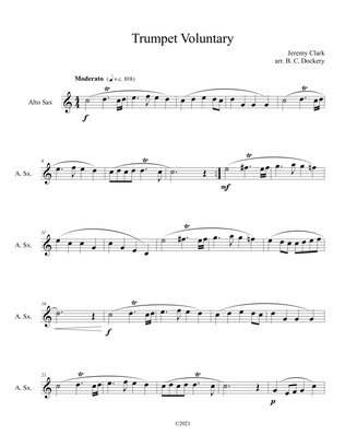 Book cover for Trumpet Voluntary (Alto Sax Solo)