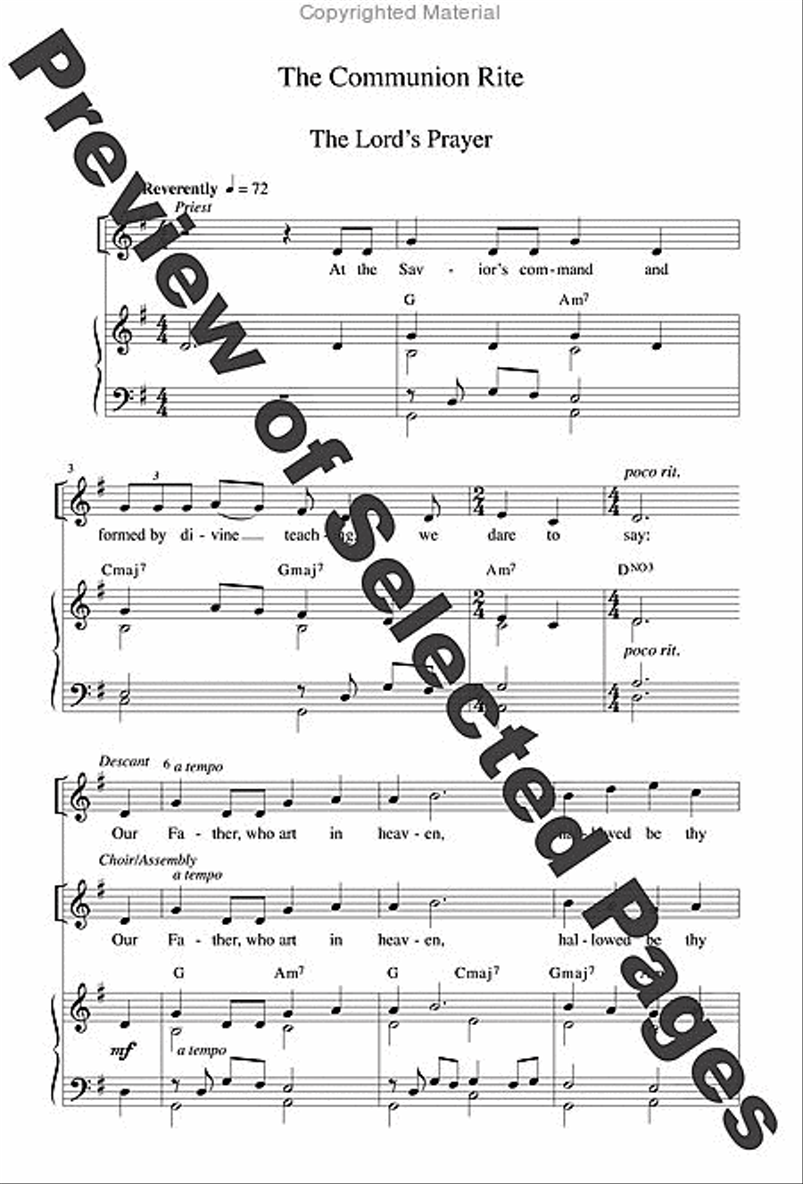 Jubilation Mass - Choral / Accompaniment edition 4-Part scores gallery preview page 30