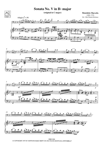 Sonata No. 5 in Bb Major image number null