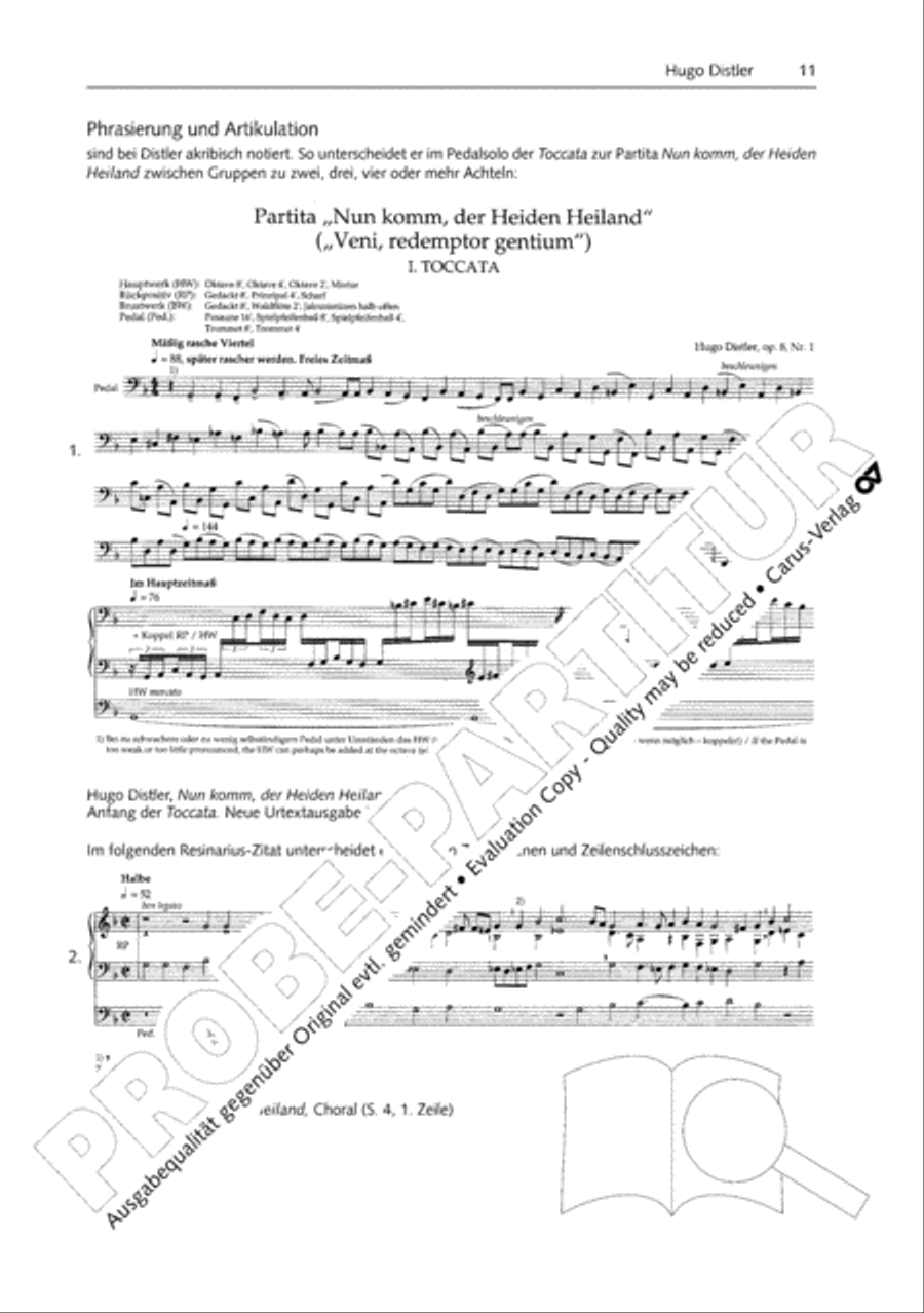 Orgelschule zur historischen Auffuhrungspraxis Organ Solo scores gallery preview page 12