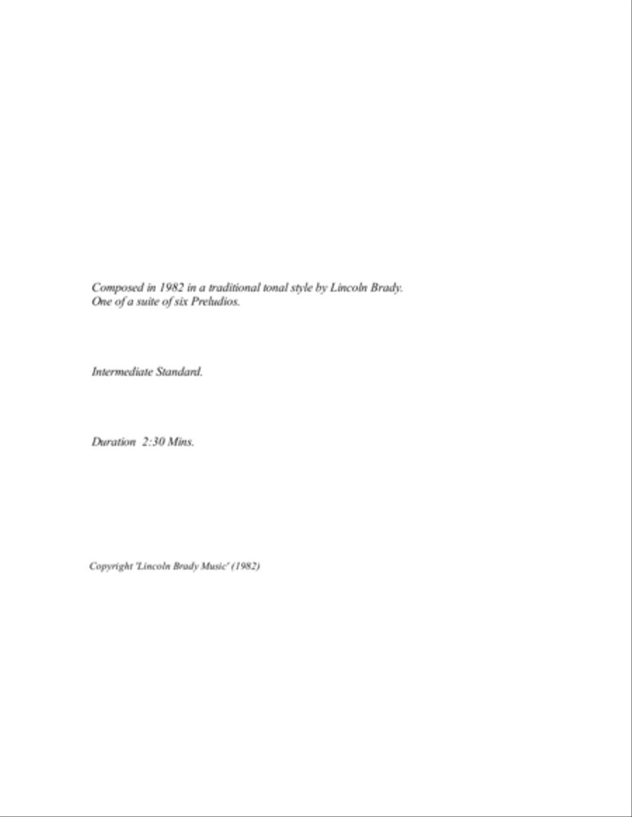 PRELUDIO ROMANTICO - Solo Guitar Classical Guitar scores gallery preview page 2
