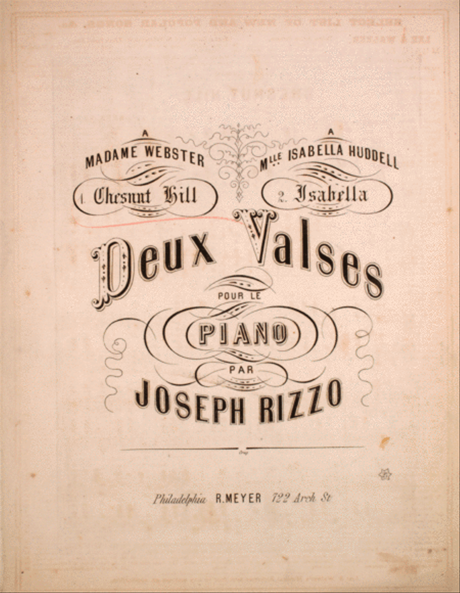 Deux Valses Pour le Piano Piano Solo scores gallery preview page 1