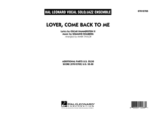 Book cover for Lover Come Back to Me (Key: B-Flat) - Conductor Score (Full Score)