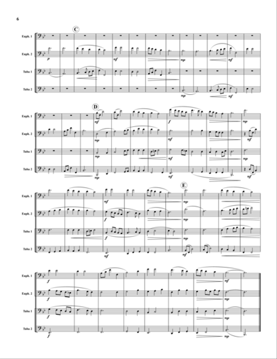 Six Christmas Quartets EETT scores gallery preview page 6