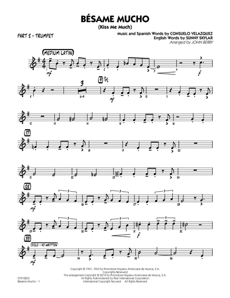 Besame Mucho (Kiss Me Much) - Part 2 - Trumpet
