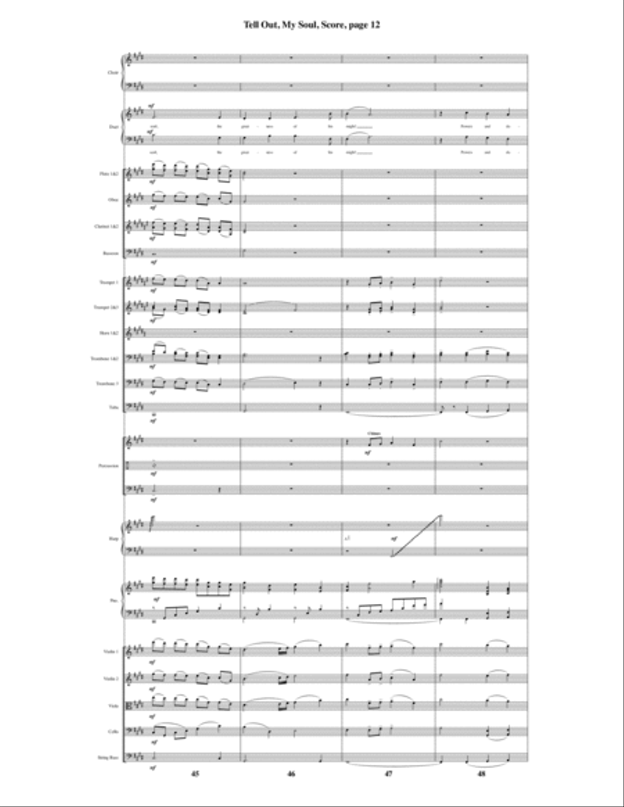 Tell Out, My Soul Tell Out, My Soul Choir scores gallery preview page 13