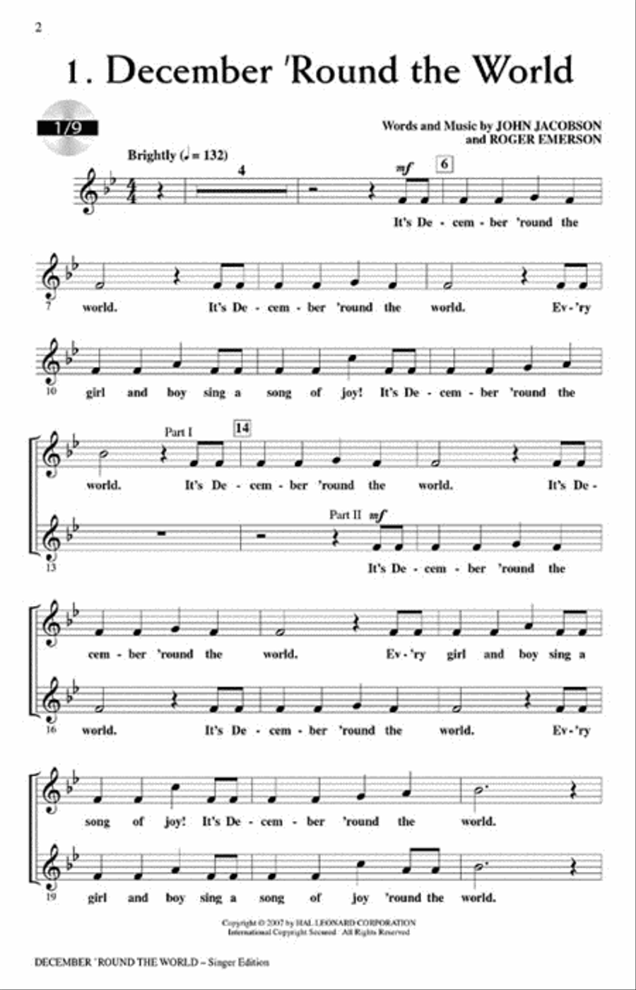 December 'Round the World Choir scores gallery preview page 2