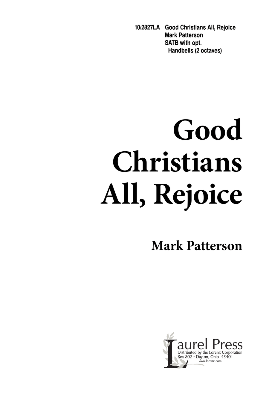 Good Christians, All Rejoice