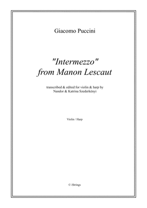 Intermezzo from Manon Lescaut for violin & harp