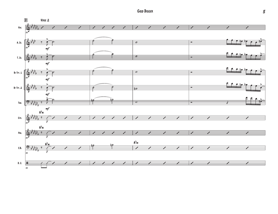 Gold Digger Large Ensemble scores gallery preview page 5