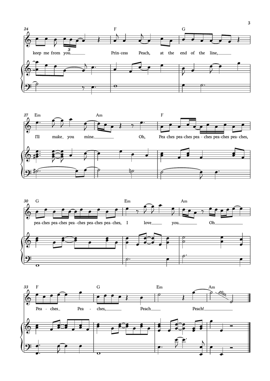 Peaches Peaches Flute Solo scores gallery preview page 3