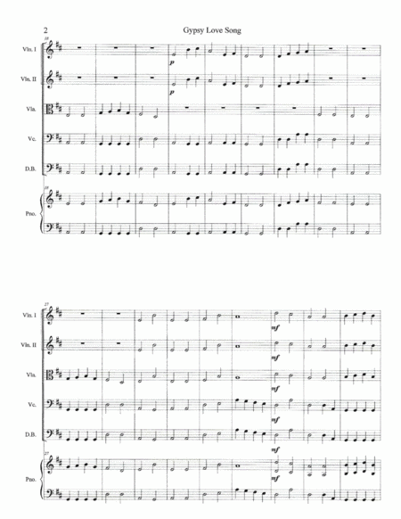 Gypsy Love Song--Score image number null