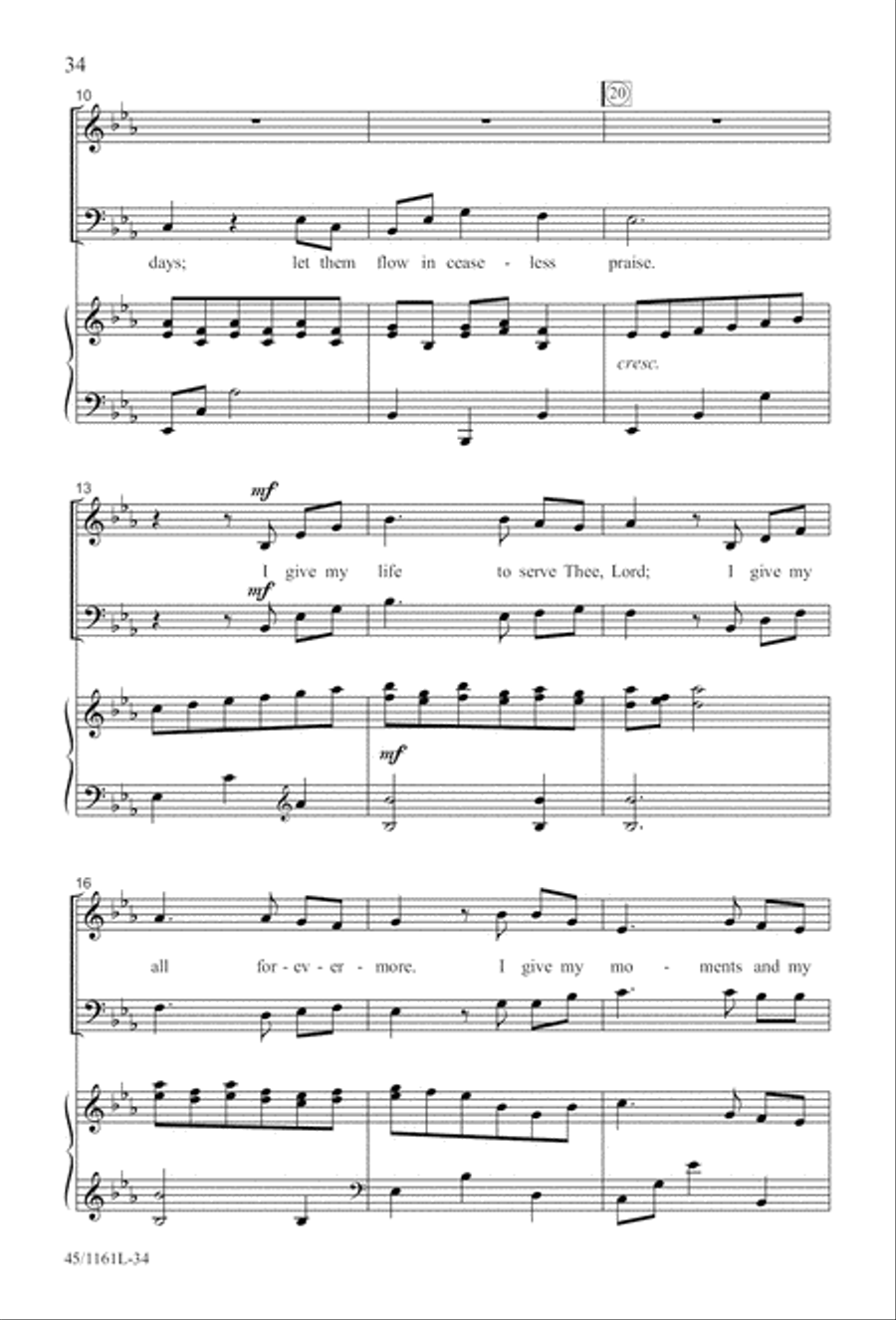 Hymns We Love to Sing 3-Part scores gallery preview page 34