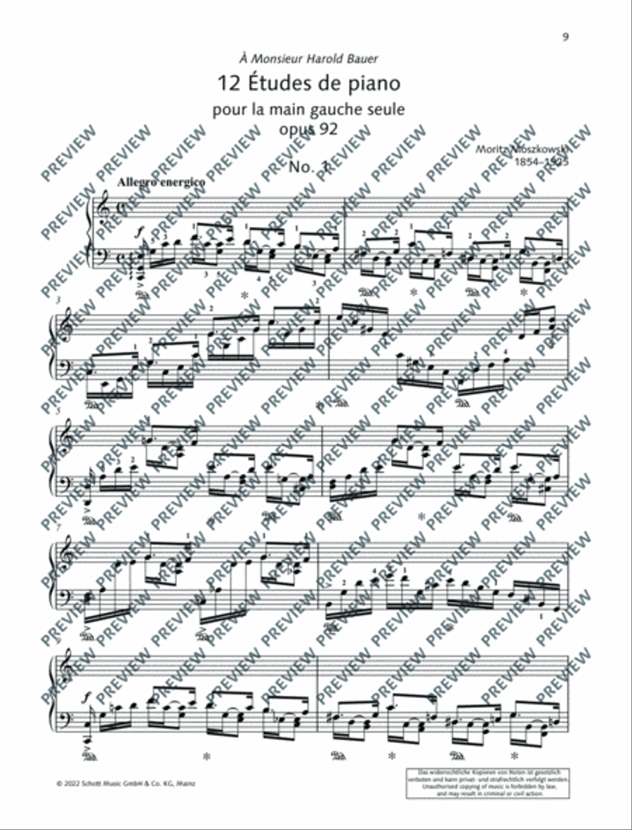 12 Etudes for the Left Hand Piano Method scores gallery preview page 10