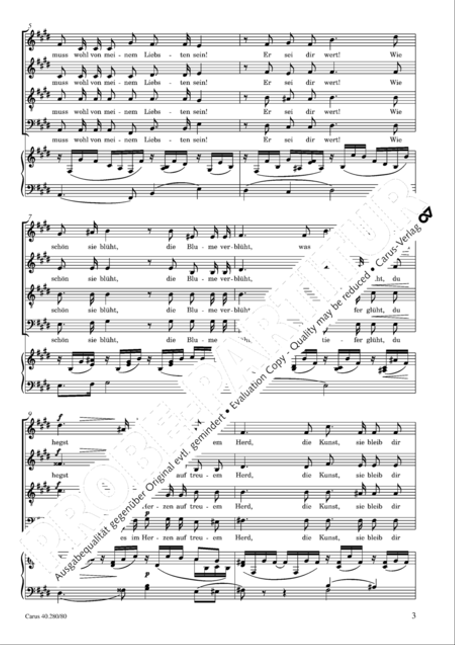 Bei Schenkung eines Flugels 4-Part scores gallery preview page 4