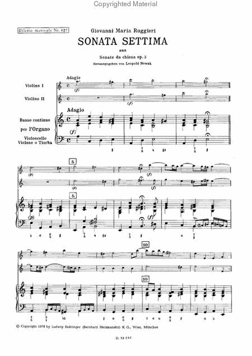 Sonata settima a-moll op. 3 / 7