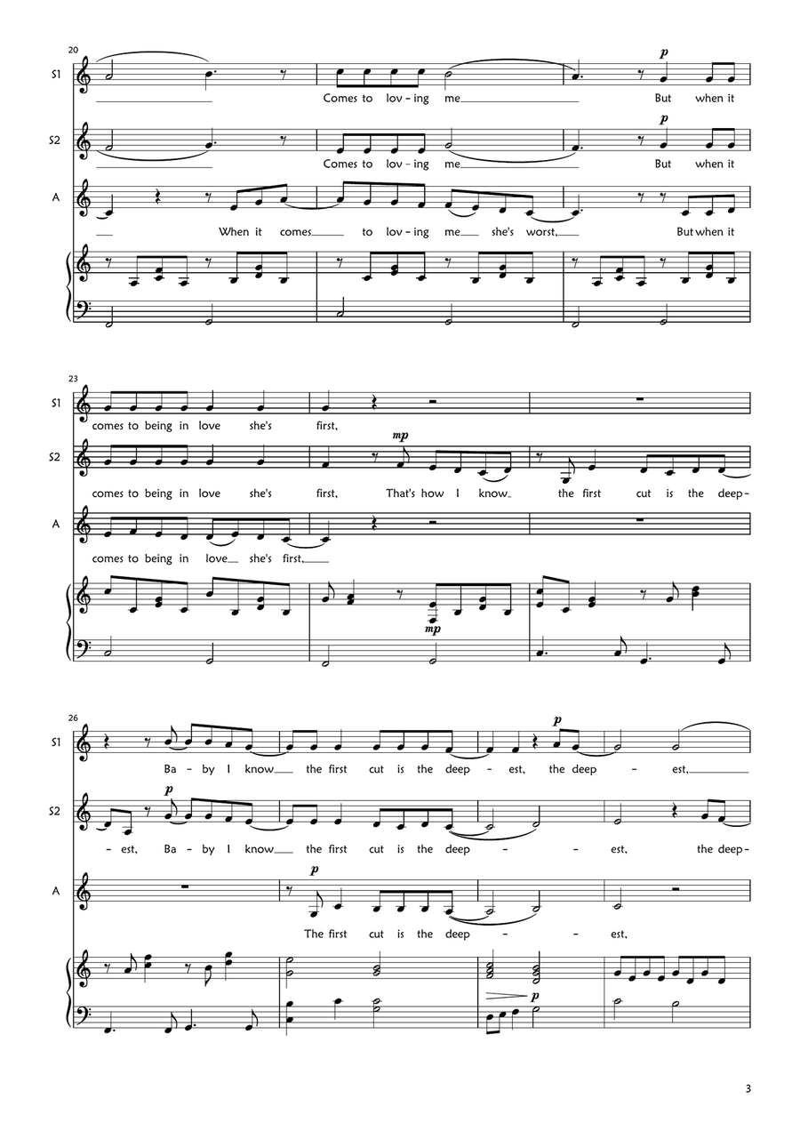 The First Cut Is The Deepest SSA scores gallery preview page 3