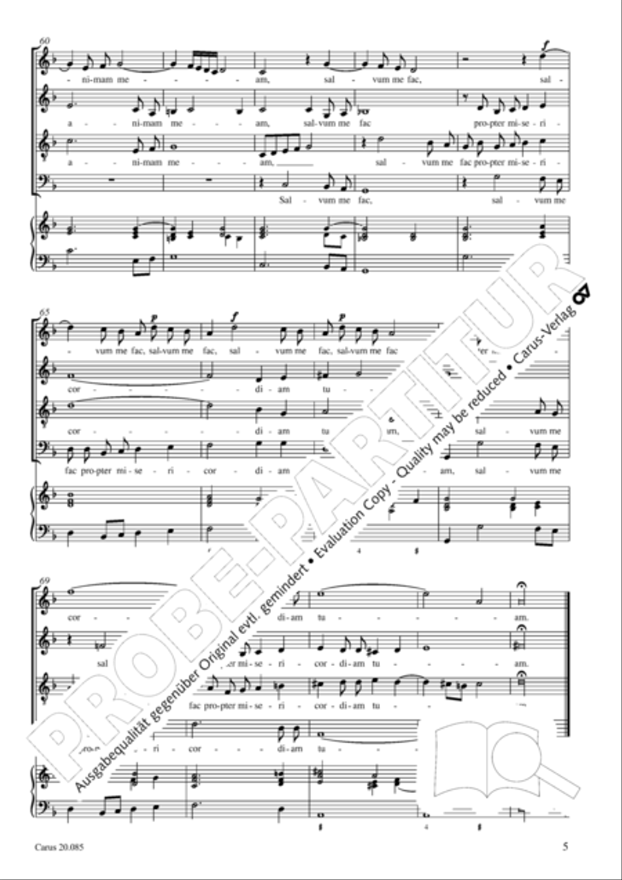 Domine, ne in furore tuo arguas me Score scores gallery preview page 6