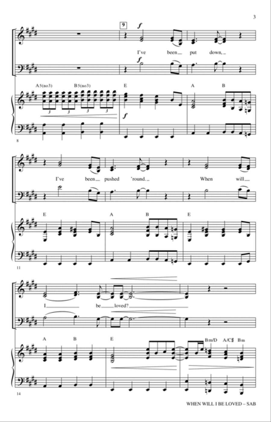 When Will I Be Loved (arr. Erik Foster) 3-Part scores gallery preview page 2