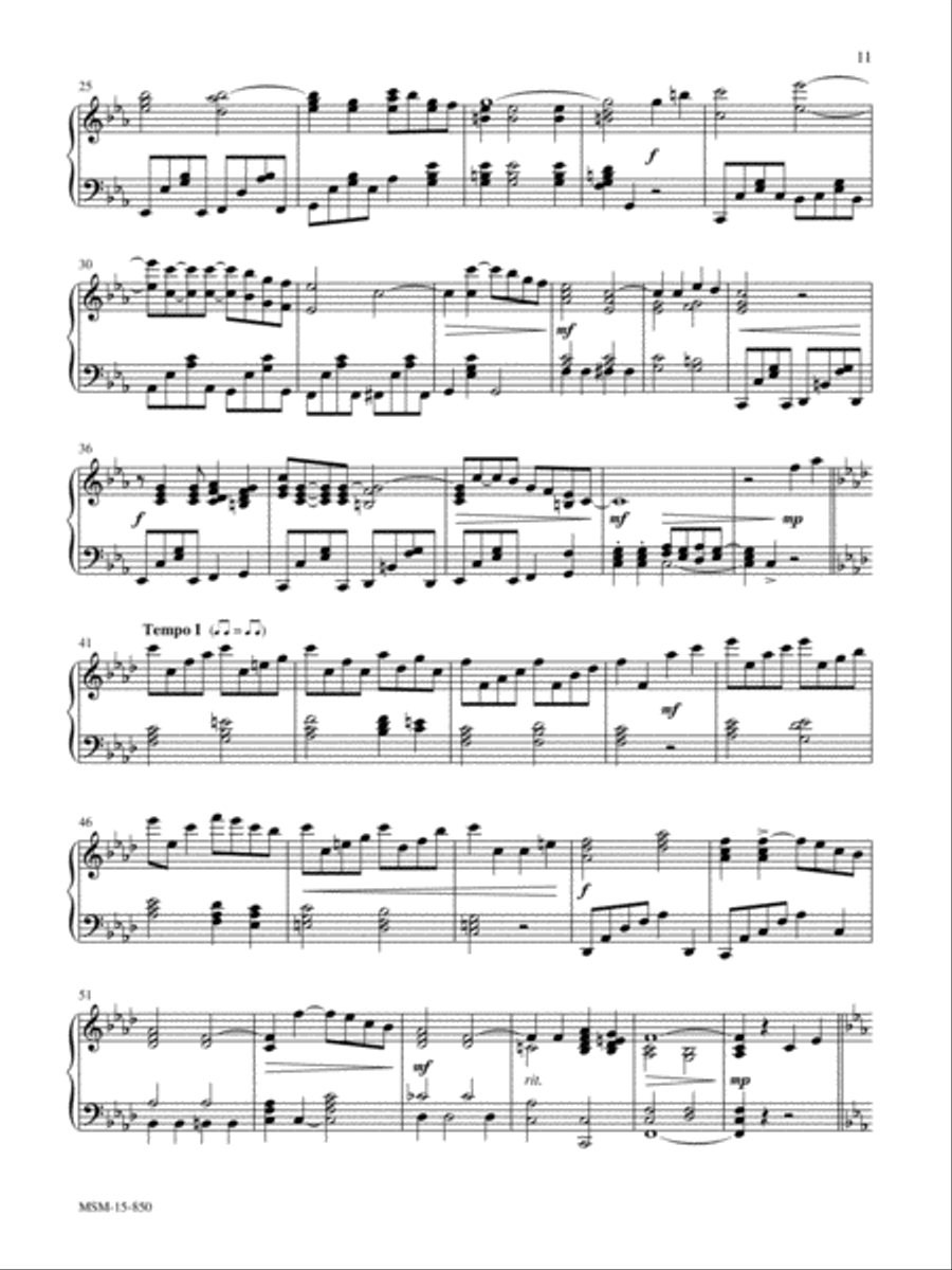 I Want Jesus to Walk with Me Piano Solo scores gallery preview page 2