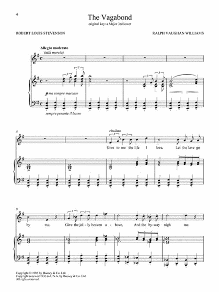 Songs of Travel Songs of Travel High Voice scores gallery preview page 5