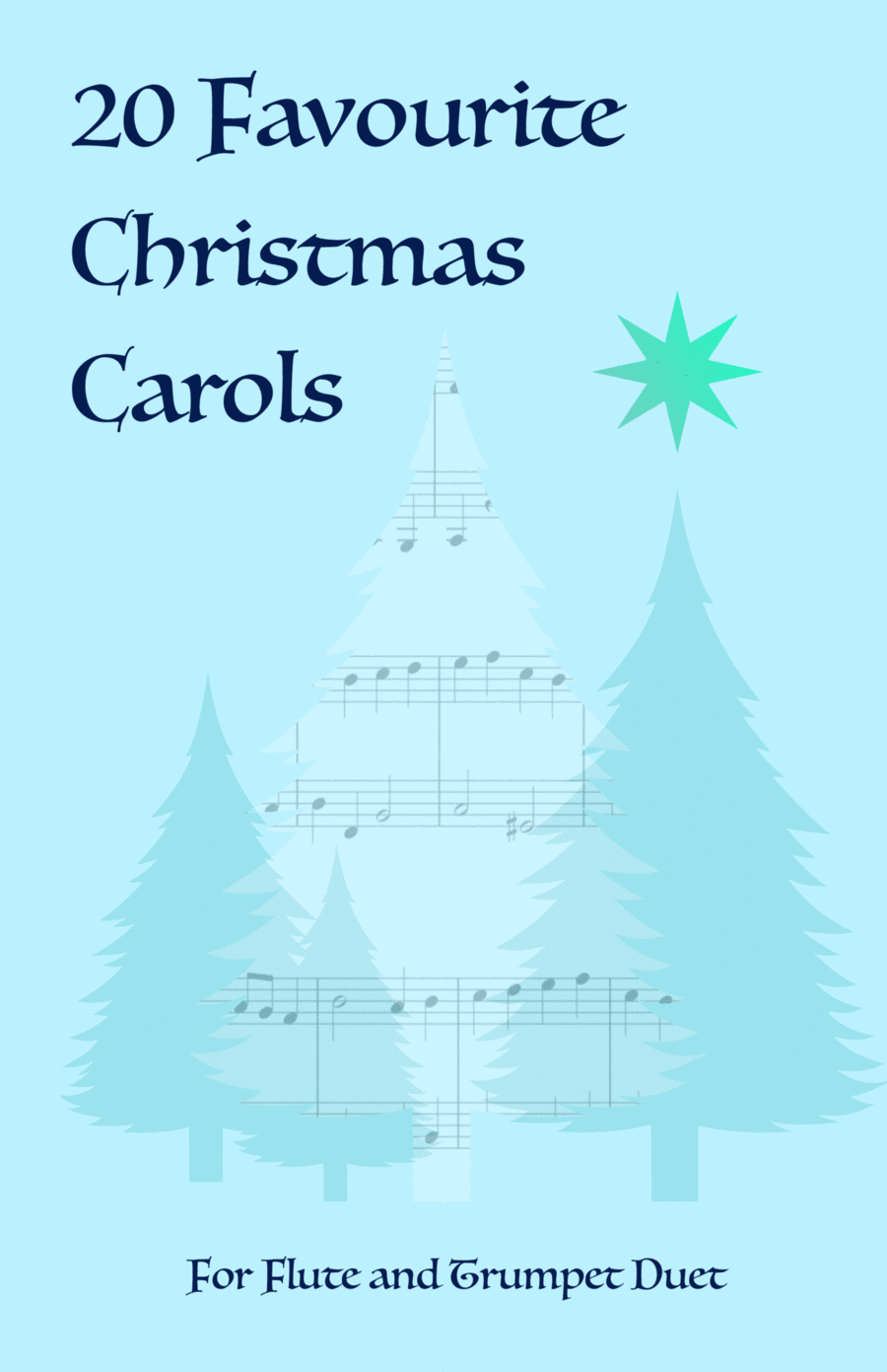 20 Favourite Christmas Carols for Flute and Trumpet Duet Flute scores gallery preview page 1