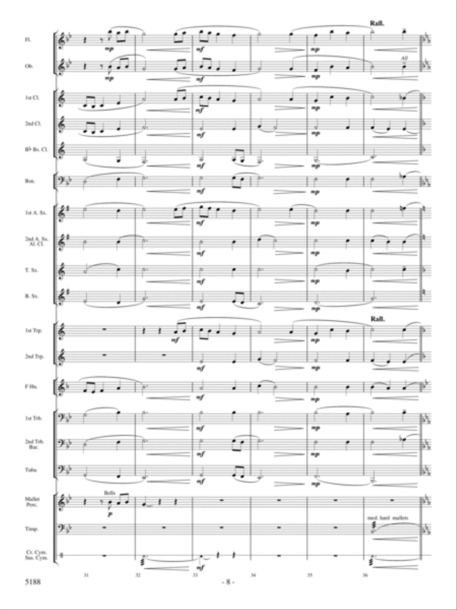 A Song of Hope Concert Band scores gallery preview page 7