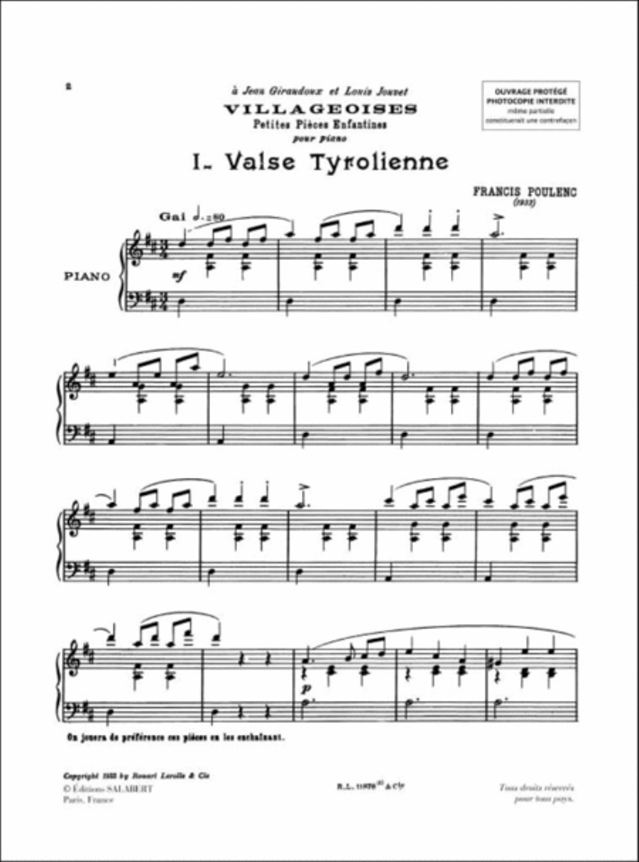 Valse Tyrolienne Valse Tyrolienne Piano Solo scores gallery preview page 2