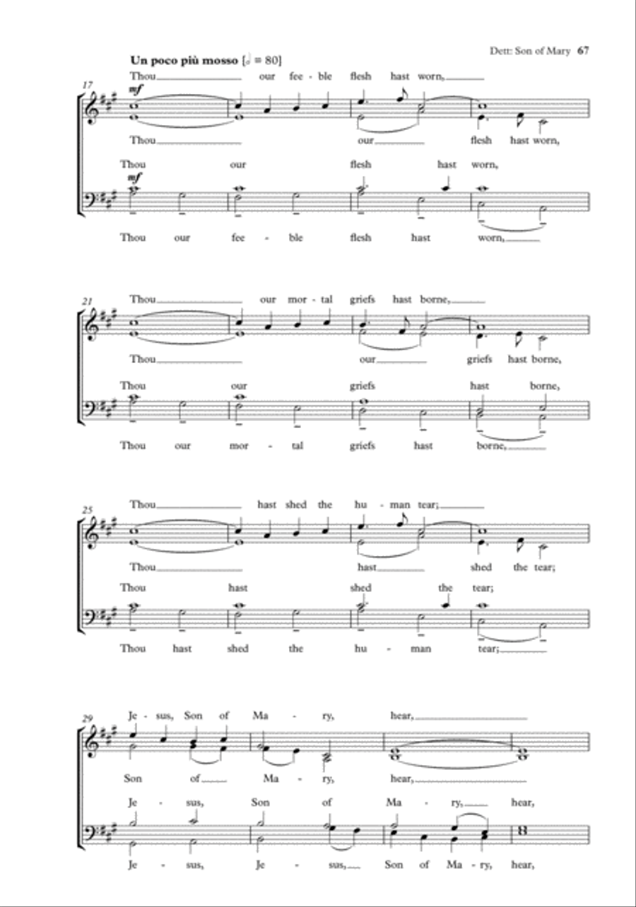 The Oxford Book of Choral Music by Black Composers 4-Part scores gallery preview page 13
