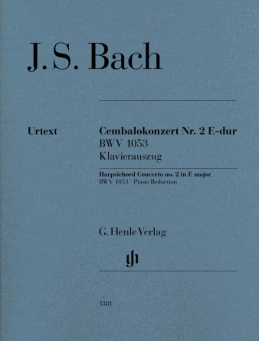 Harpsichord Concerto NO. 2 E Major BWV 1053