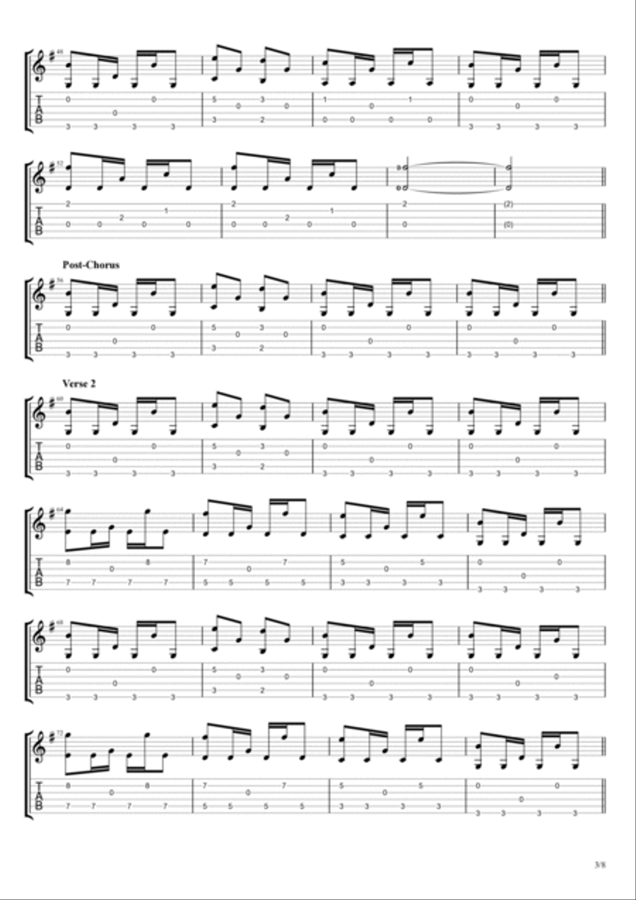 Sweet Creature Electric Guitar scores gallery preview page 3