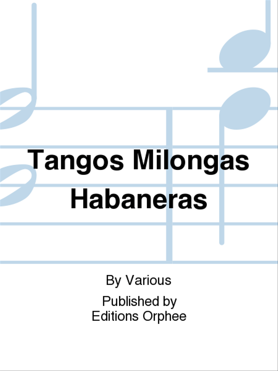 Tangos Milongas Habaneras Chamber Music scores gallery preview page 1