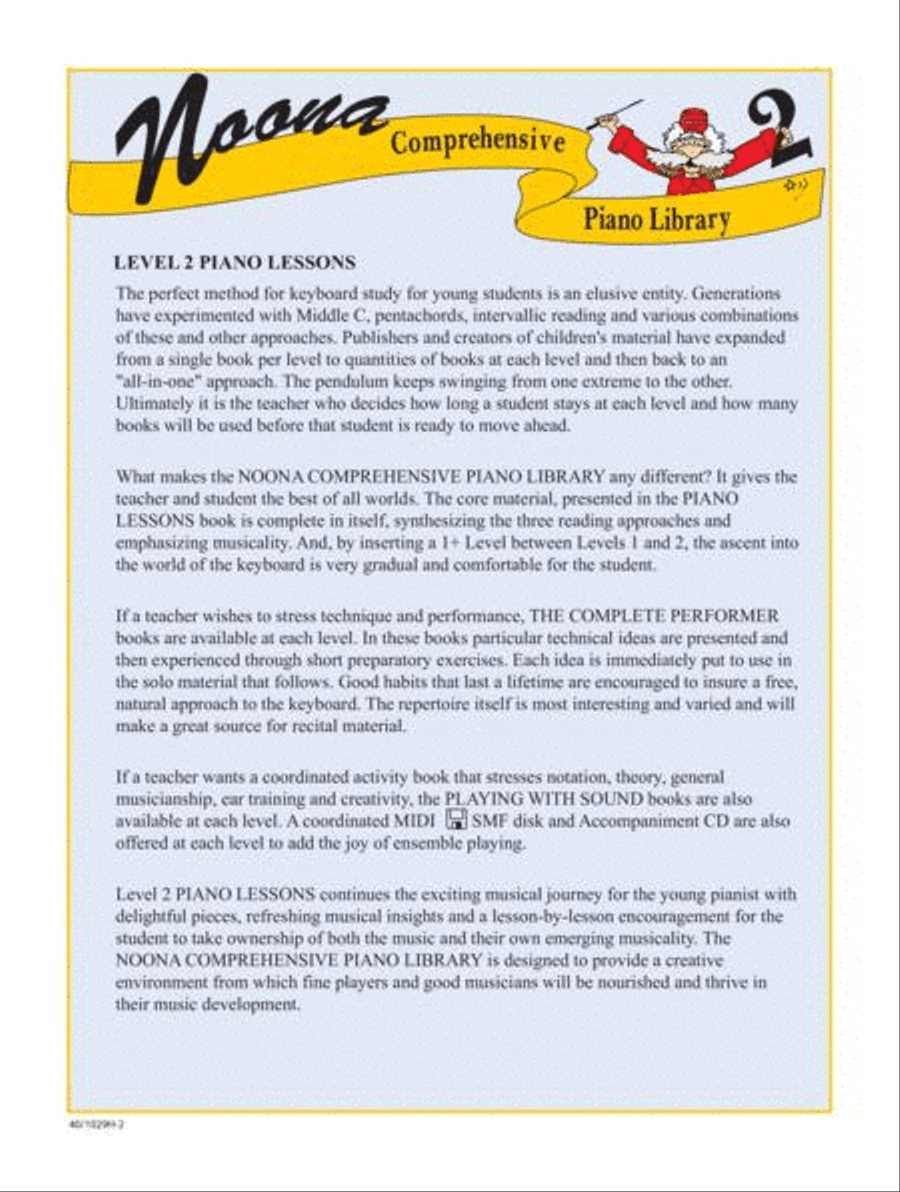 Noona Comprehensive Piano Lessons Level 2 Piano Method scores gallery preview page 2