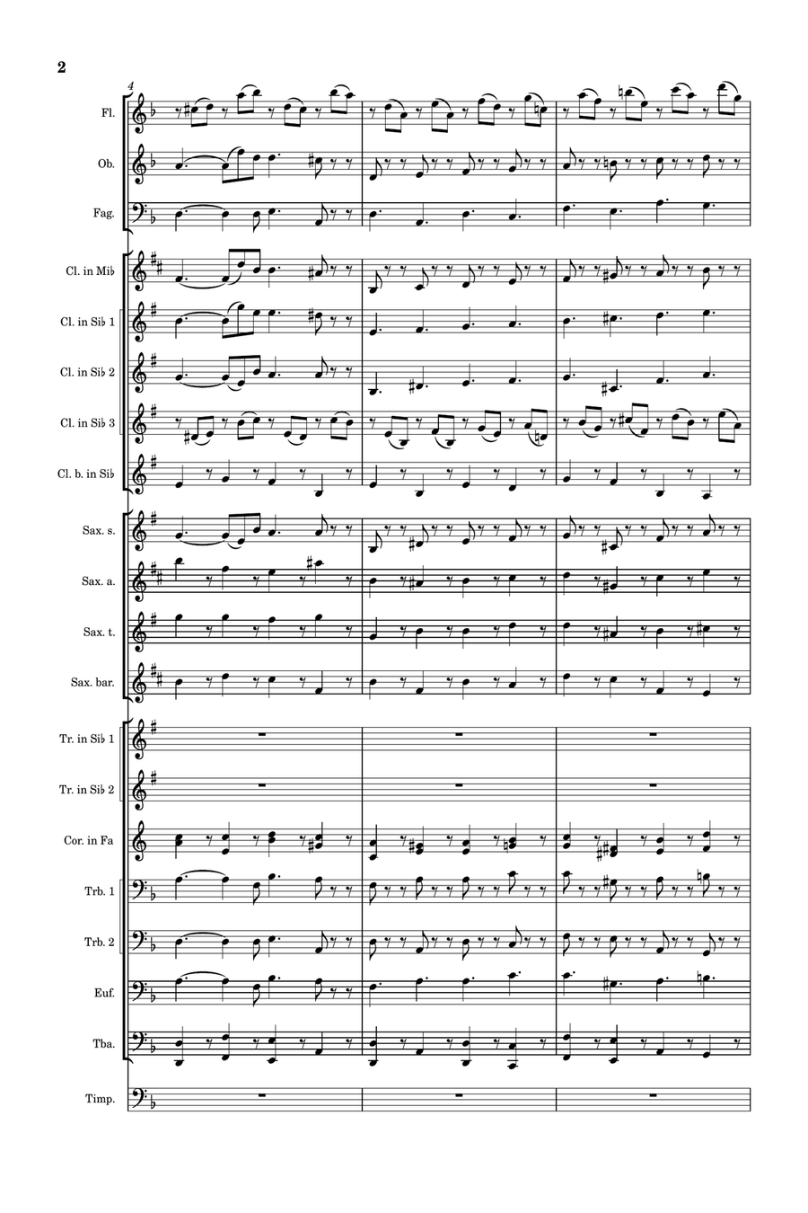Lacrimosa dies illa Concert Band scores gallery preview page 2