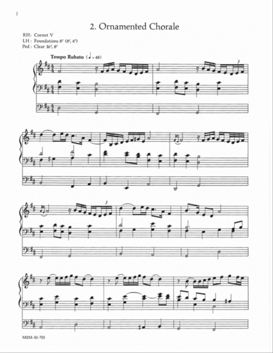 Partita on Hymn to Joy Organ scores gallery preview page 2
