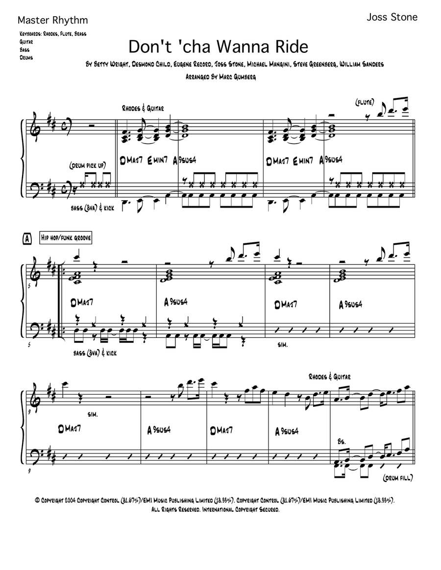 Don't 'cha Wanna Ride Small Ensemble scores gallery preview page 2