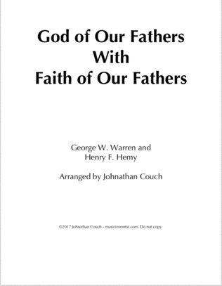 Book cover for God of Our Fathers with Faith of Our Fathers