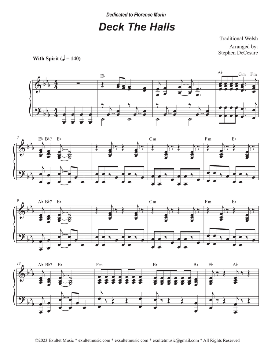 Deck The Halls (Cello Duet - Alternate Version) String Duet scores gallery preview page 5