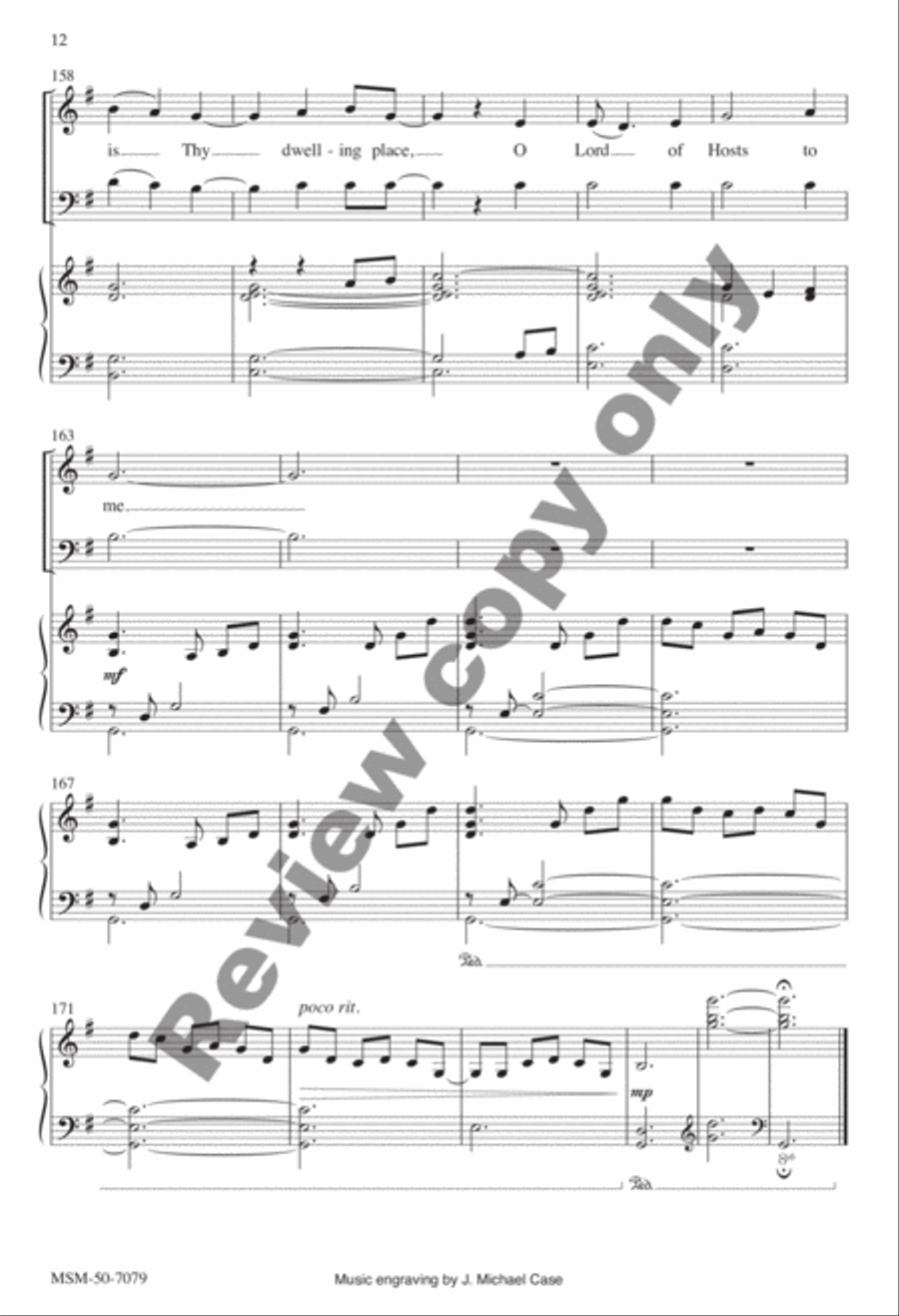 How Lovely Is Thy Dwelling Place 4-Part scores gallery preview page 23