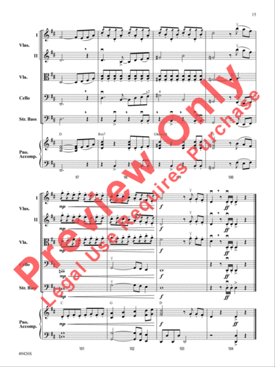 Come Fly With Me Come Fly With Me String Orchestra scores gallery preview page 16