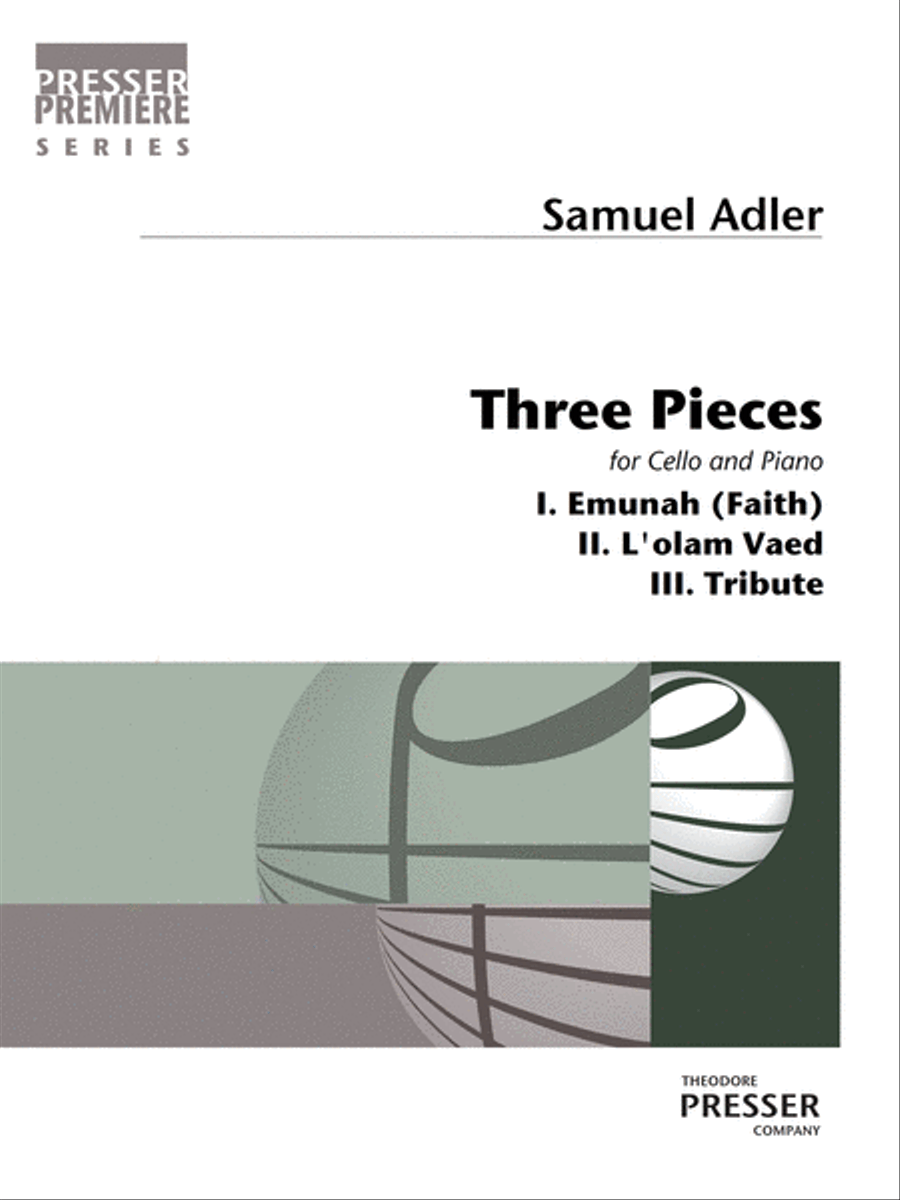 Three Pieces Chamber Music scores gallery preview page 1