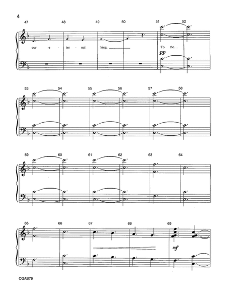 A Canon of Praise (Handbell Score) Choir scores gallery preview page 4