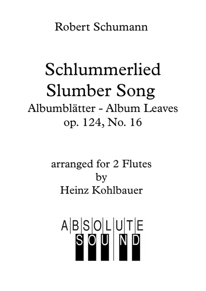 Schlummerlied from Albumblätter (Slumber Song from Album Leaves) for 2 Flutes